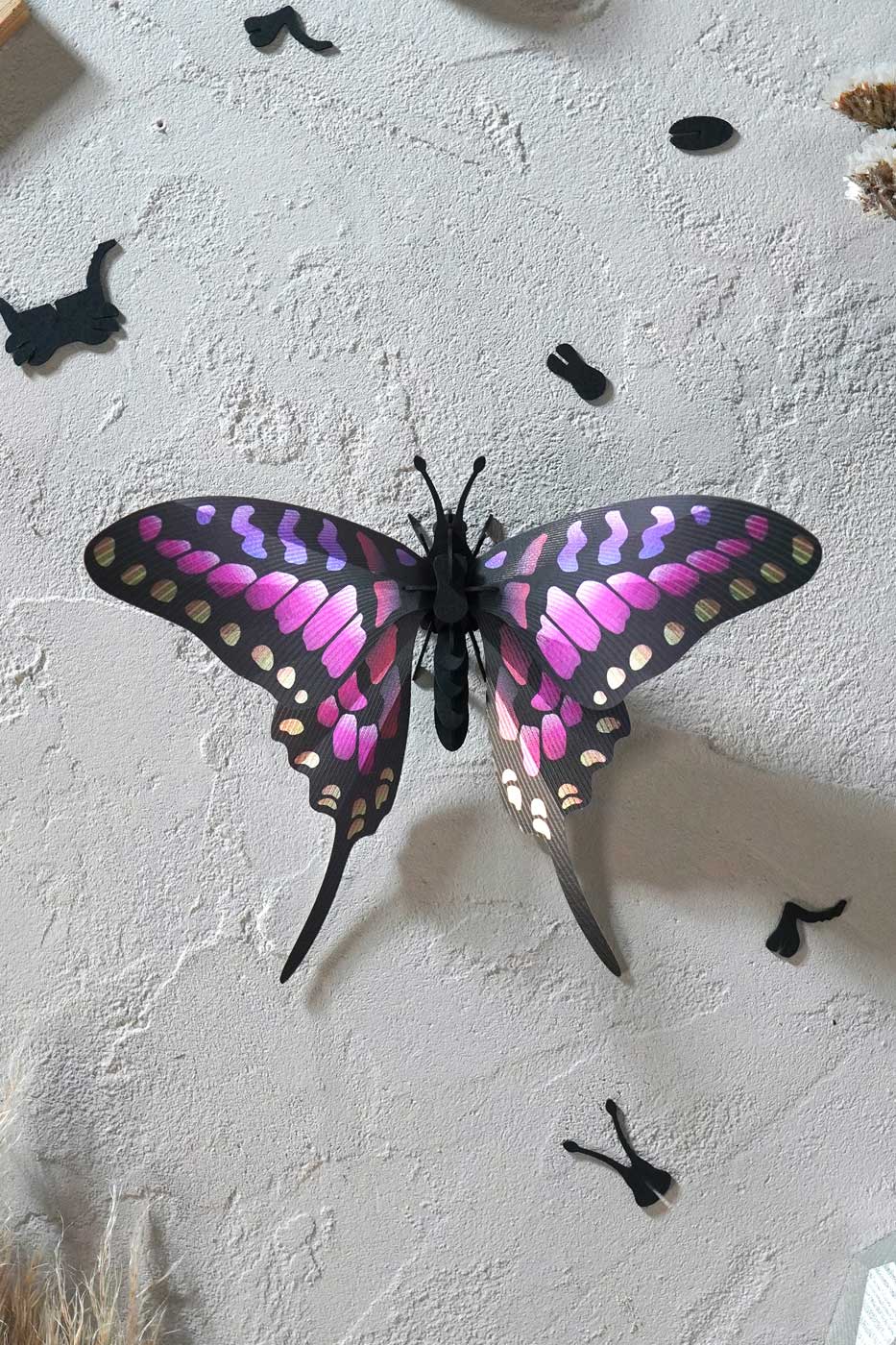 3D-Bastelset DIY-Set DIY - Bastelset -  Swordtail - pink bei Nauli and Stories