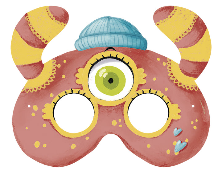 3D-Bastelset Maske Masken Set Monster bei Nauli and Stories