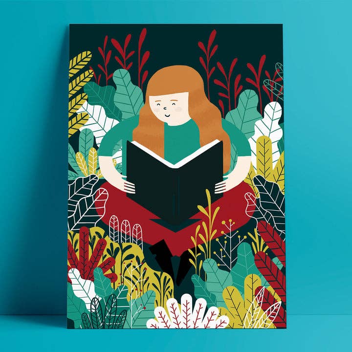 Ana Seixas Poster Poster 50 x 70 cm | Reading Garden bei Nauli and Stories