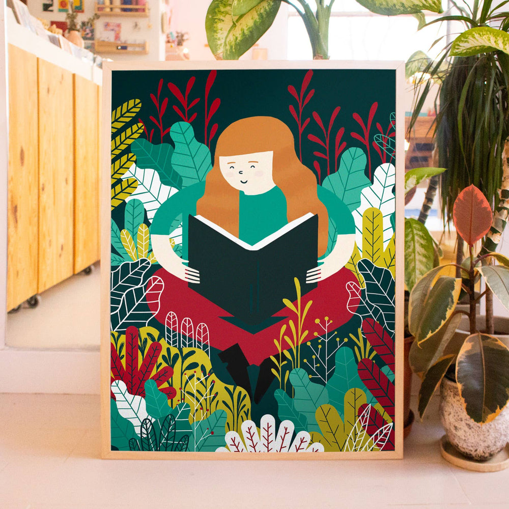 Ana Seixas Poster Poster 50 x 70 cm | Reading Garden bei Nauli and Stories