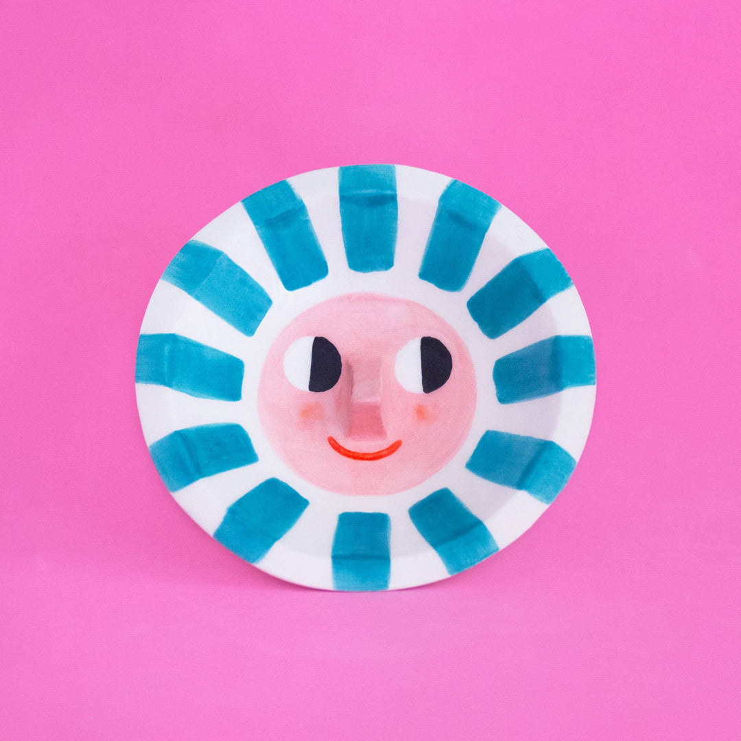Ana Seixas Schälchen Schmuckteller | Happy Sun Teal bei Nauli and Stories