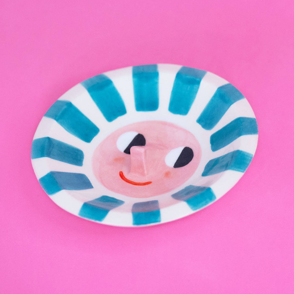 Ana Seixas Schälchen Schmuckteller | Happy Sun Teal bei Nauli and Stories