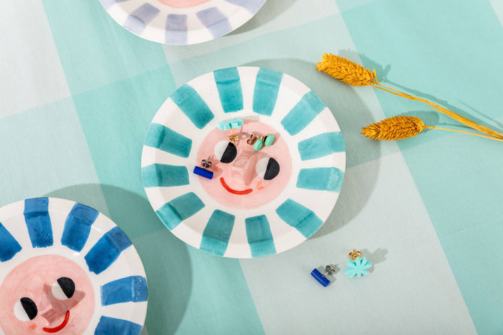 Ana Seixas Schälchen Schmuckteller | Happy Sun Teal bei Nauli and Stories