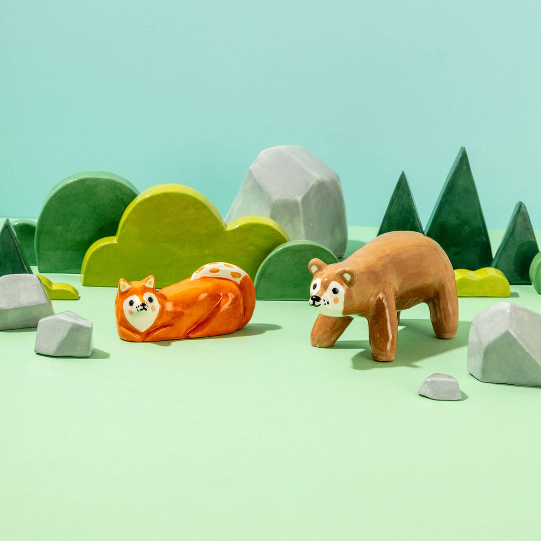 Ana Seixas Skulptur Kleine Keramikskulptur  |  Orangener Fuchs bei Nauli and Stories