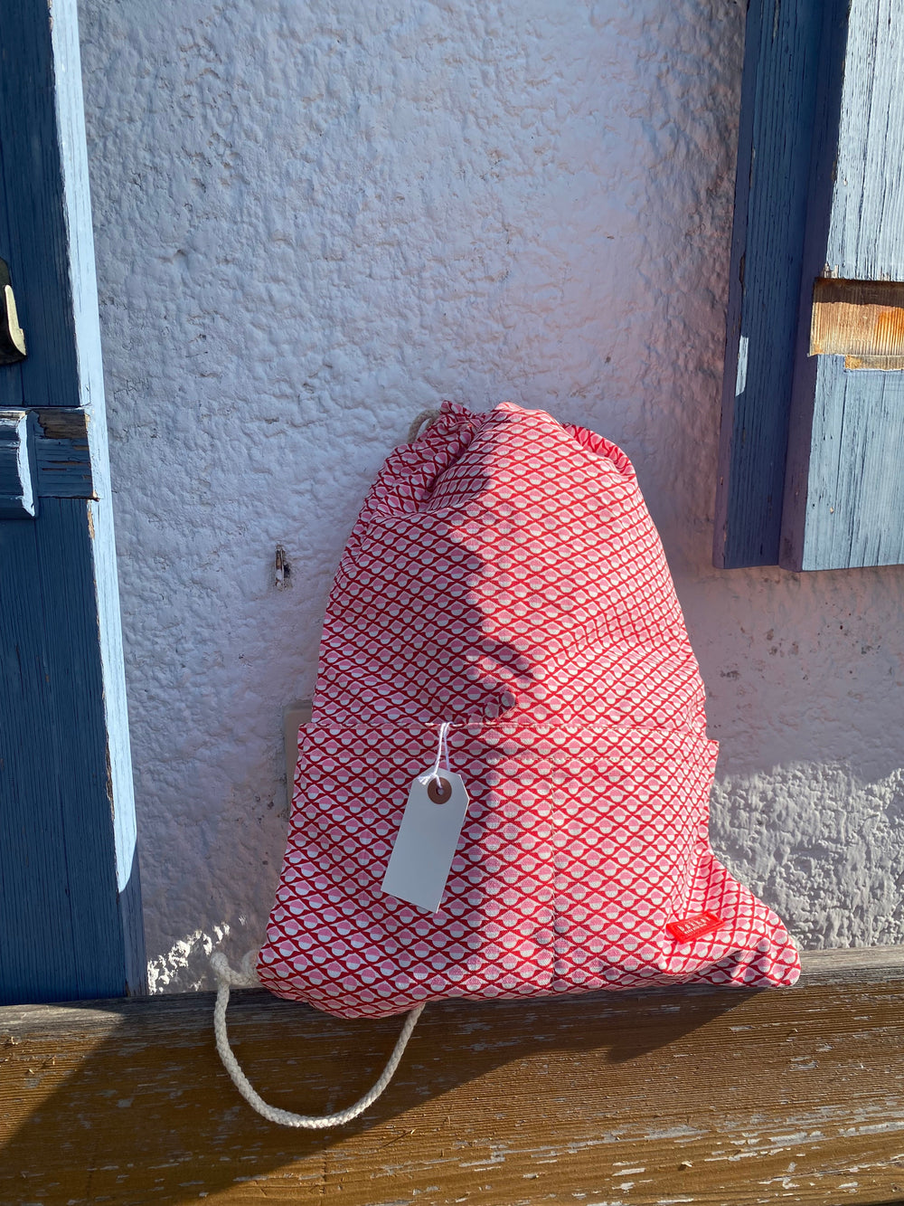 Bakker Kinderrucksack Turnbeutel rosa rot