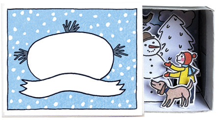 Bastelset Streichholzschachtel Bastelbogen Winterfreuden in der Streichholzschachtel bei Nauli and Stories