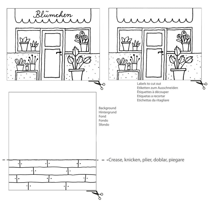Bastelset Streichholzschachtel Blumenladen in der Streichholzschachtel bei Nauli and Stories