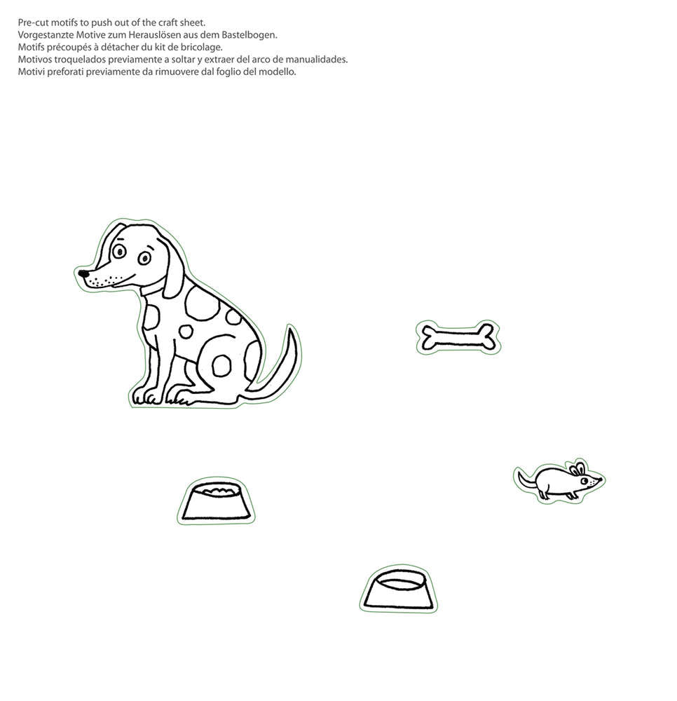 Bastelset Streichholzschachtel Hund in der Streichholzschachtel bei Nauli and Stories