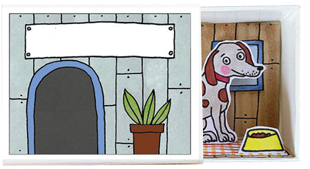 Bastelset Streichholzschachtel Hund in der Streichholzschachtel bei Nauli and Stories