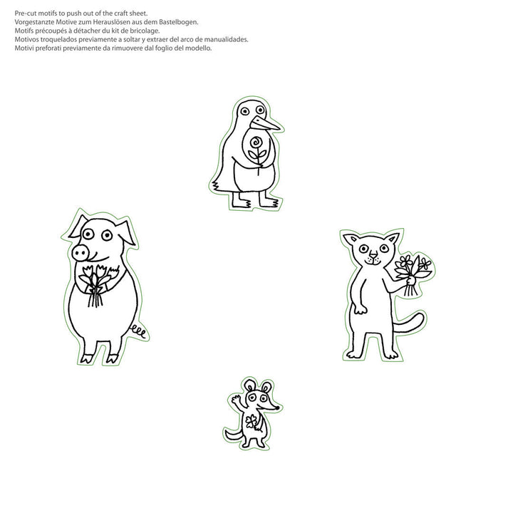 Bastelset Streichholzschachtel Lass Dich Feiern - Glückwunsch in der Streichholzschachtel bei Nauli and Stories