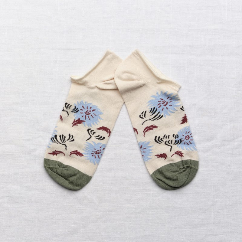 Bonne Maison Socken Ankle Socks Flowers Natural