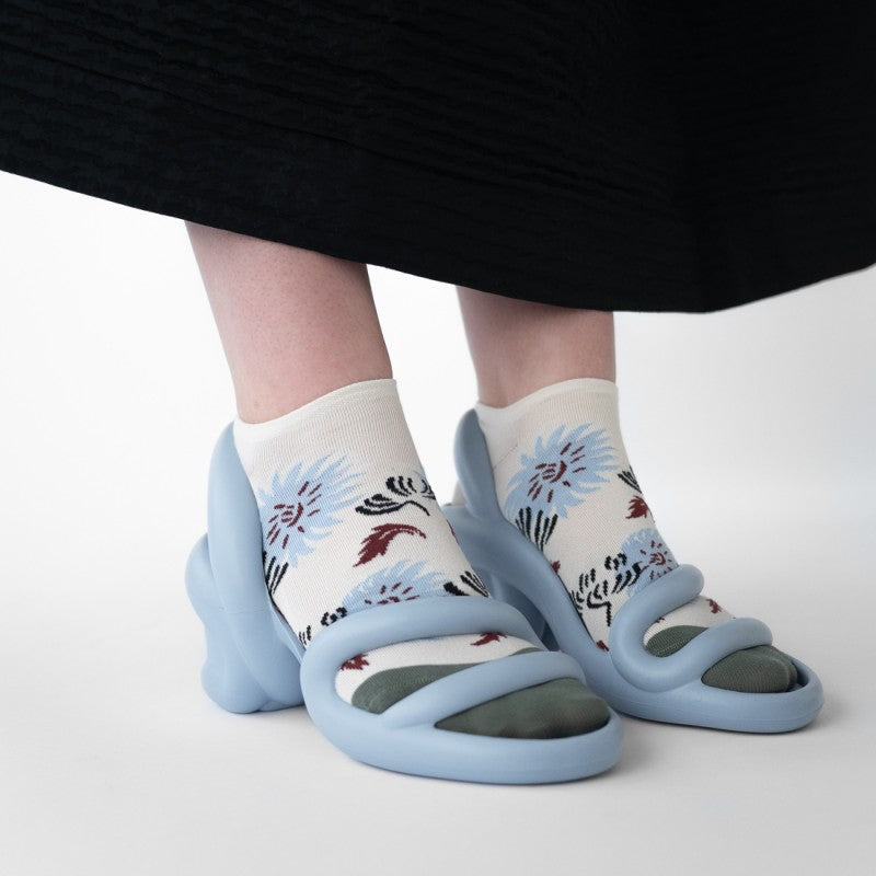 Bonne Maison Socken Ankle Socks Flowers Natural