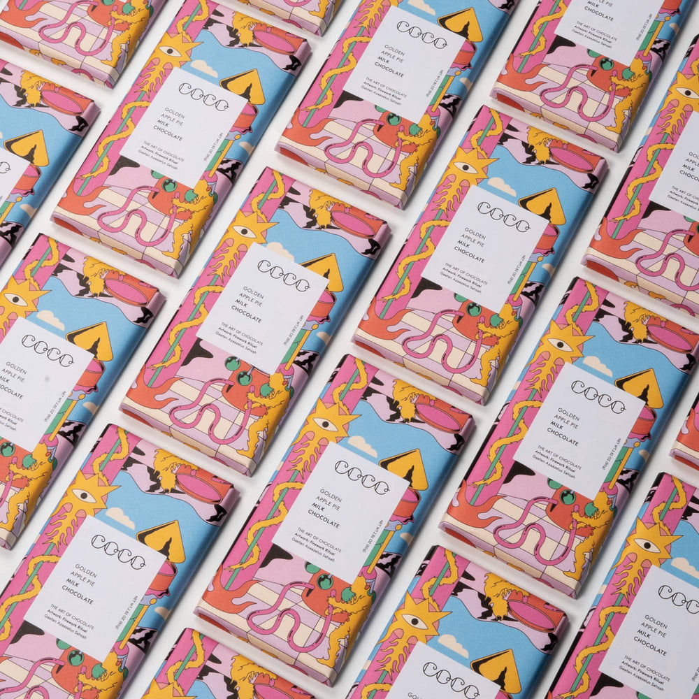 COCO Chocolatier Schokolade COCO | Golden Apple Pie Milk Chocolate Bar bei Nauli and Stories