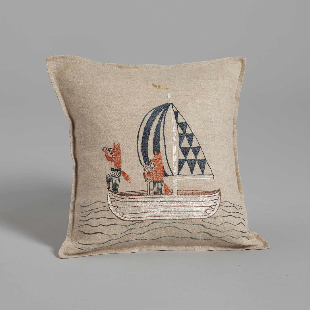 Coral & Tusk Sofakissen Sailing Foxes Sofakissen bei Nauli and Stories