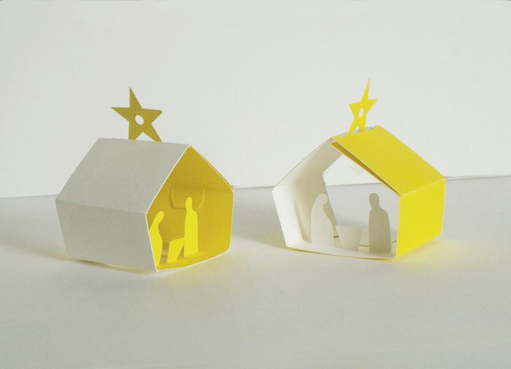 cut & make Grußkarte misc. Weihnachtskrippen aus Papier bei Nauli and Stories