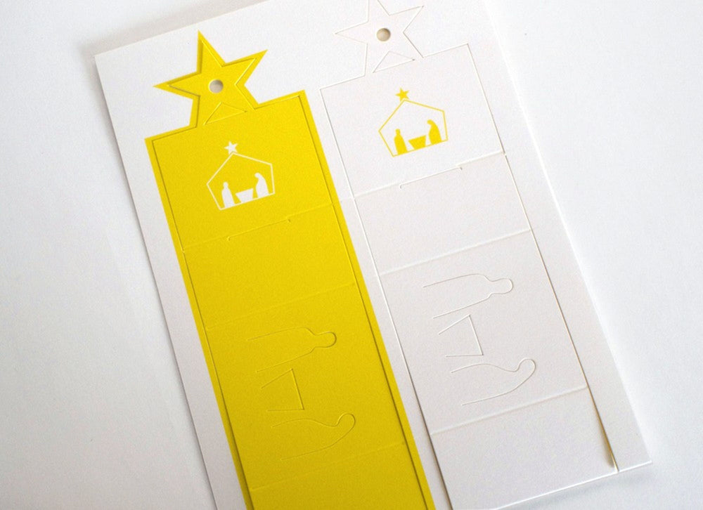 cut & make Grußkarte misc. Weihnachtskrippen aus Papier bei Nauli and Stories