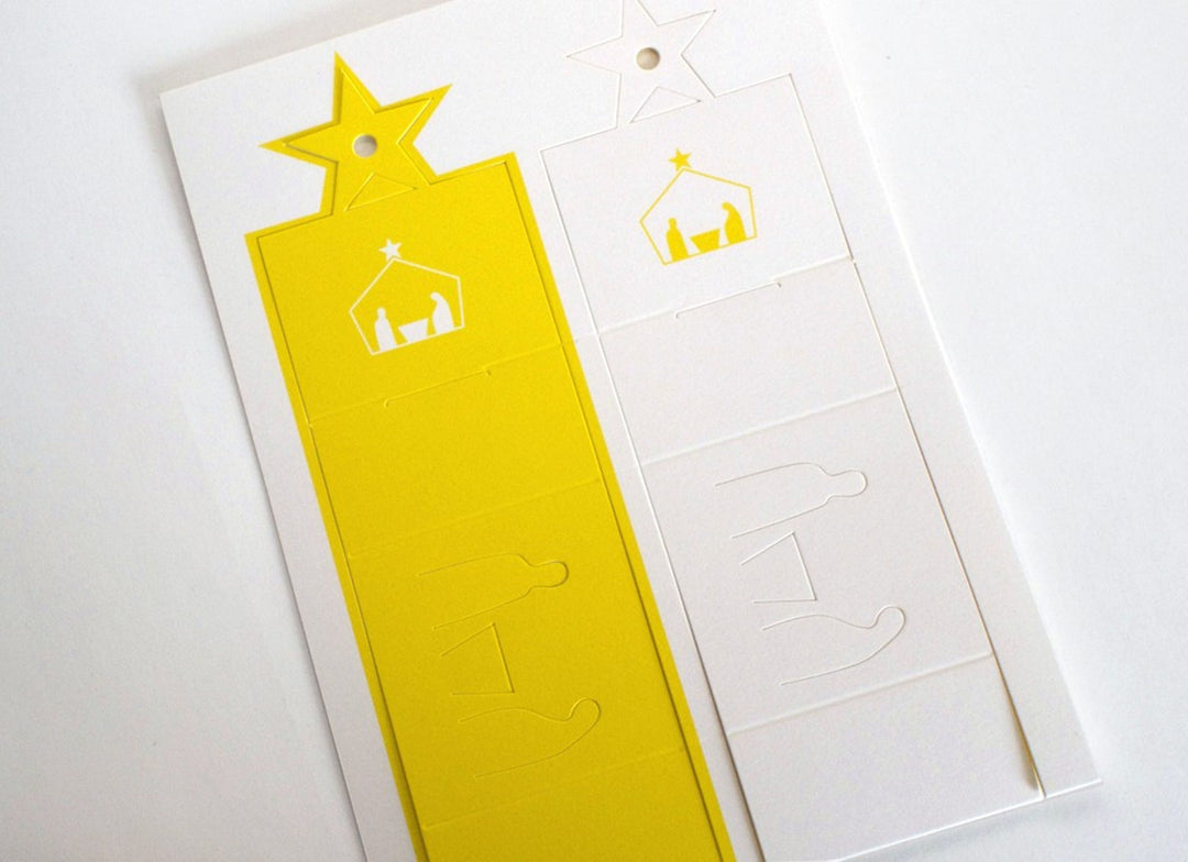 cut & make Grußkarte misc. Weihnachtskrippen aus Papier bei Nauli and Stories