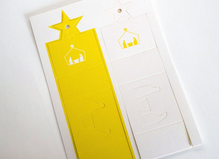 cut & make Grußkarte misc. Weihnachtskrippen aus Papier bei Nauli and Stories