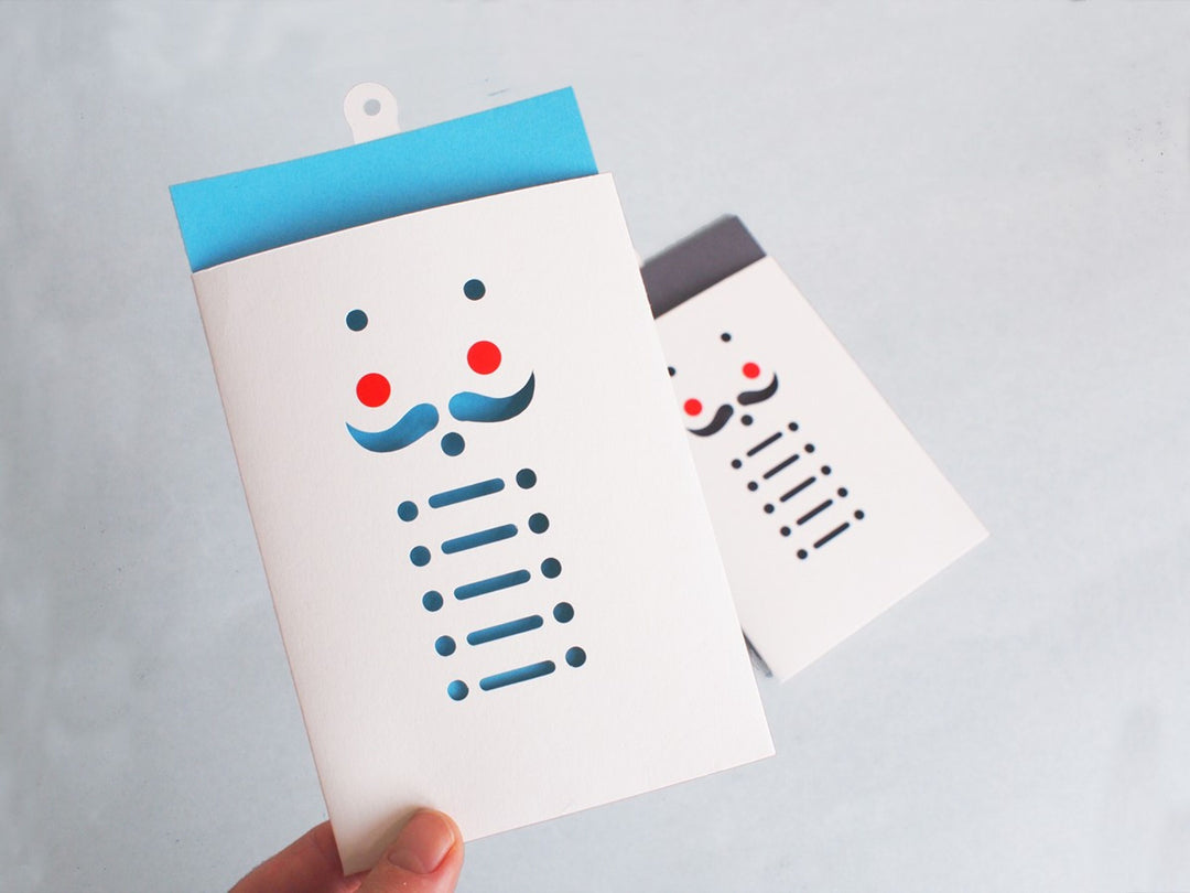 cut & make Grußkarte Nußknacker Grußkarte als Geschenkanhänger bei Nauli and Stories