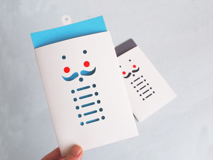 cut & make Grußkarte Nußknacker Grußkarte als Geschenkanhänger bei Nauli and Stories