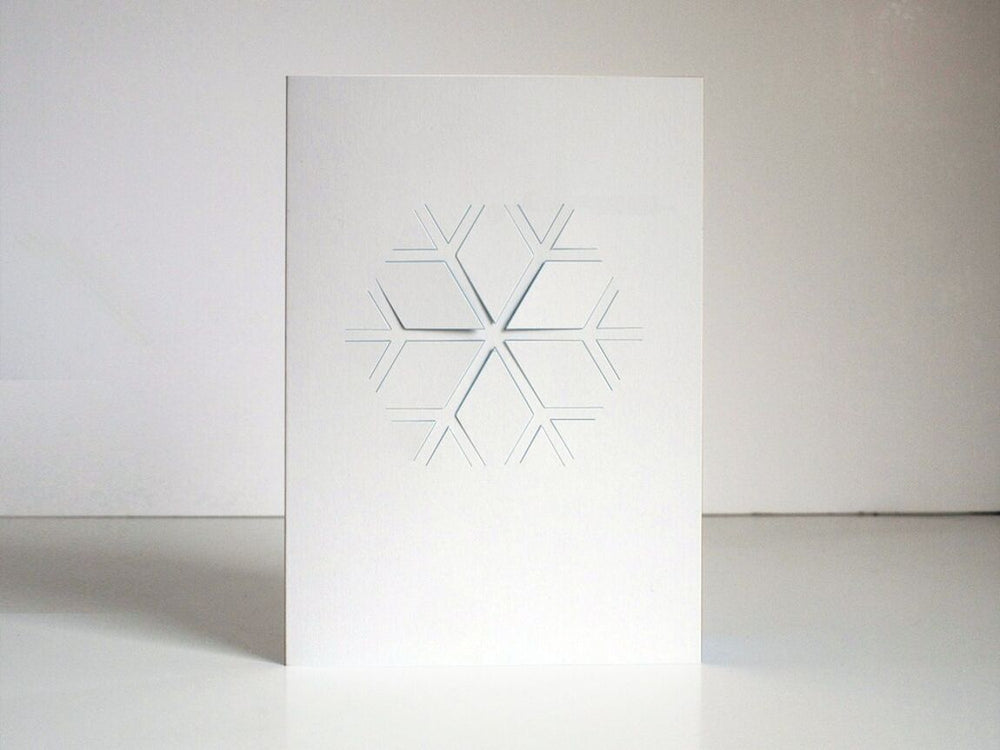 cut & make Hochzeitskarte Schneeflocke -  Fold Out Karte bei Nauli and Stories