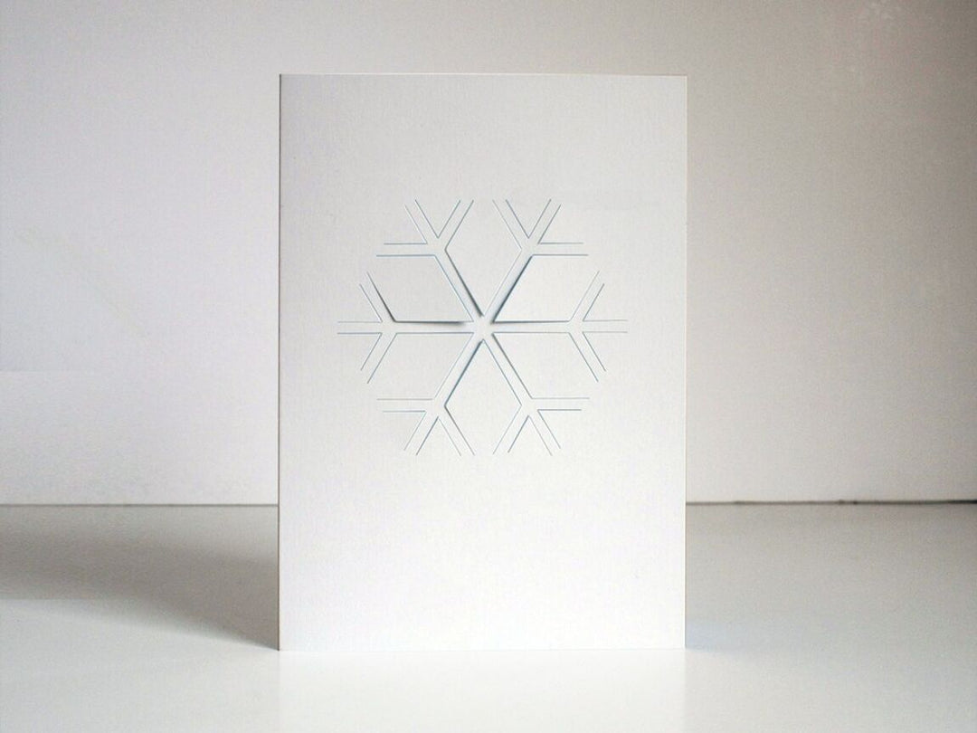 cut & make Hochzeitskarte Schneeflocke -  Fold Out Karte bei Nauli and Stories