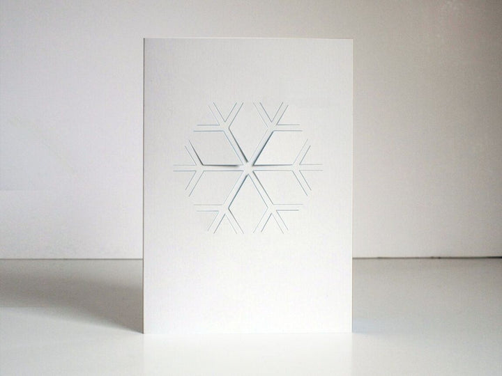 cut & make Hochzeitskarte Schneeflocke -  Fold Out Karte bei Nauli and Stories
