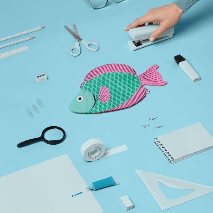 Don Fisher Kulturbeutel Fischtäschen | Papageienfisch | Parrotfish bei Nauli and Stories