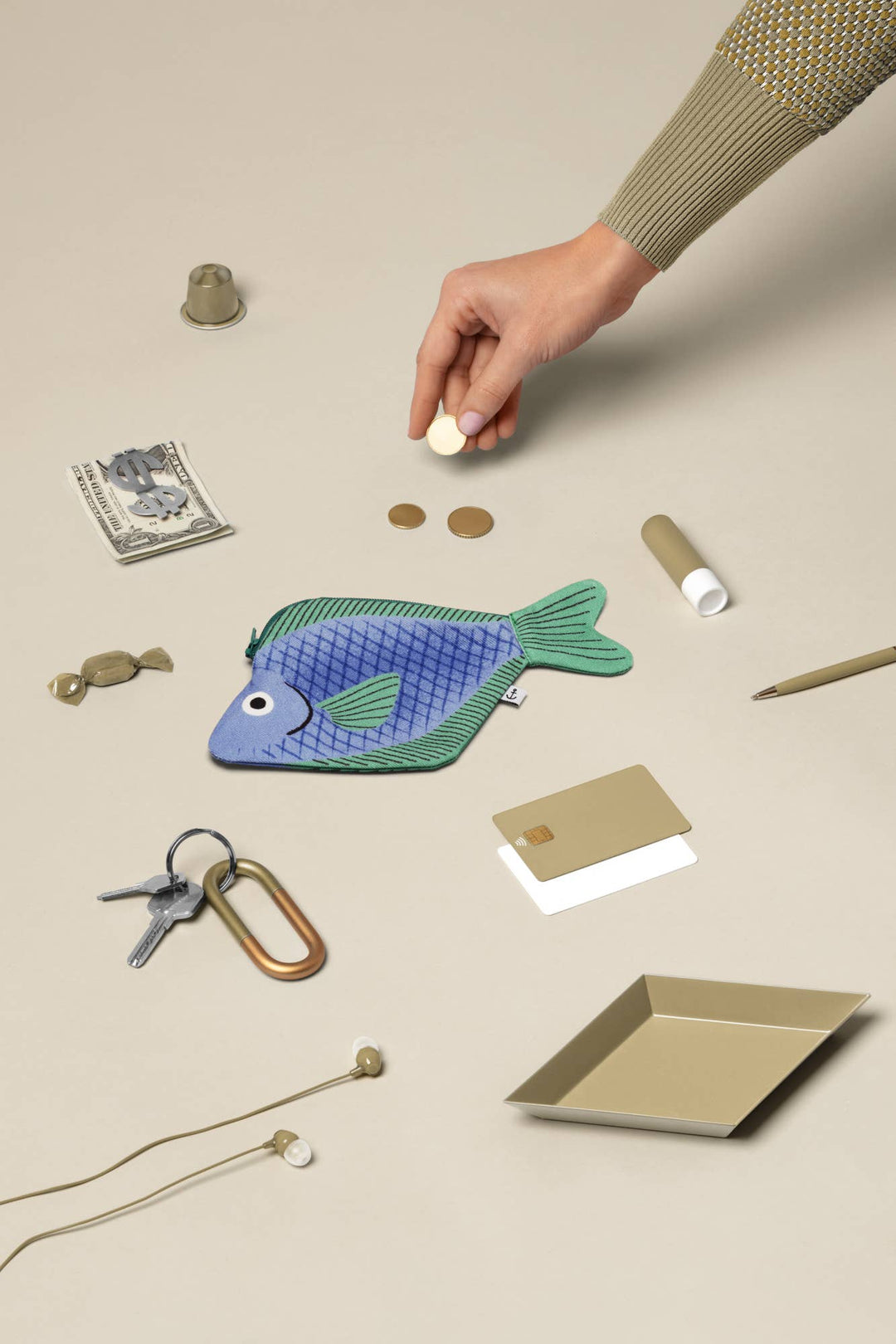 Don Fisher Schlüsseltäschchen Schlüsseltäschchen Seabream (lilac) bei Nauli and Stories