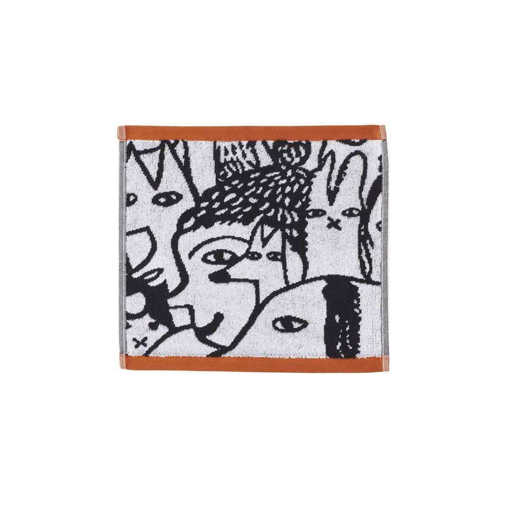 Donna Wilson Folk Face Towel ( Wash Cloth)