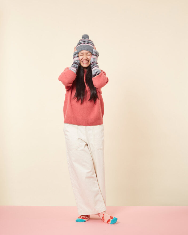 Donna Wilson Mütze Wollmütze - Shiel Beanie - Tea Rose bei Nauli and Stories