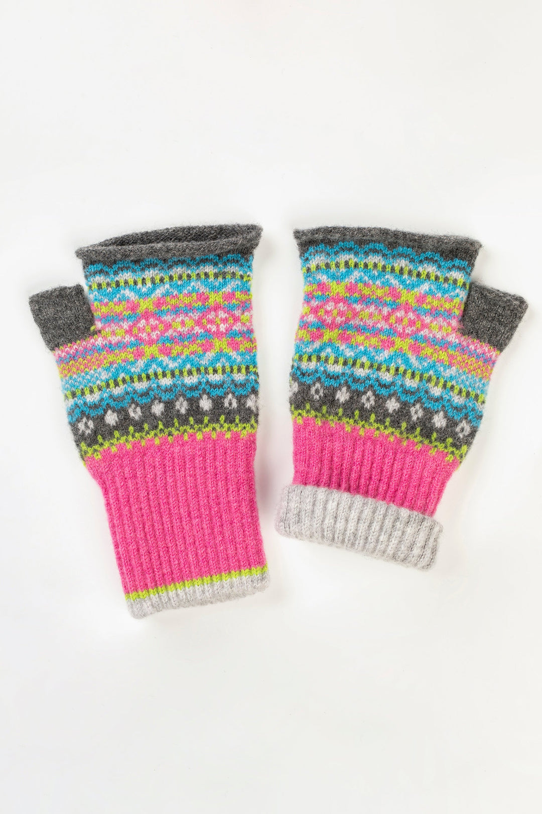 Eribé Handschuhe Alloa Open Mitt Festival - Fingerlose Wollhandschuhe bei Nauli and Stories