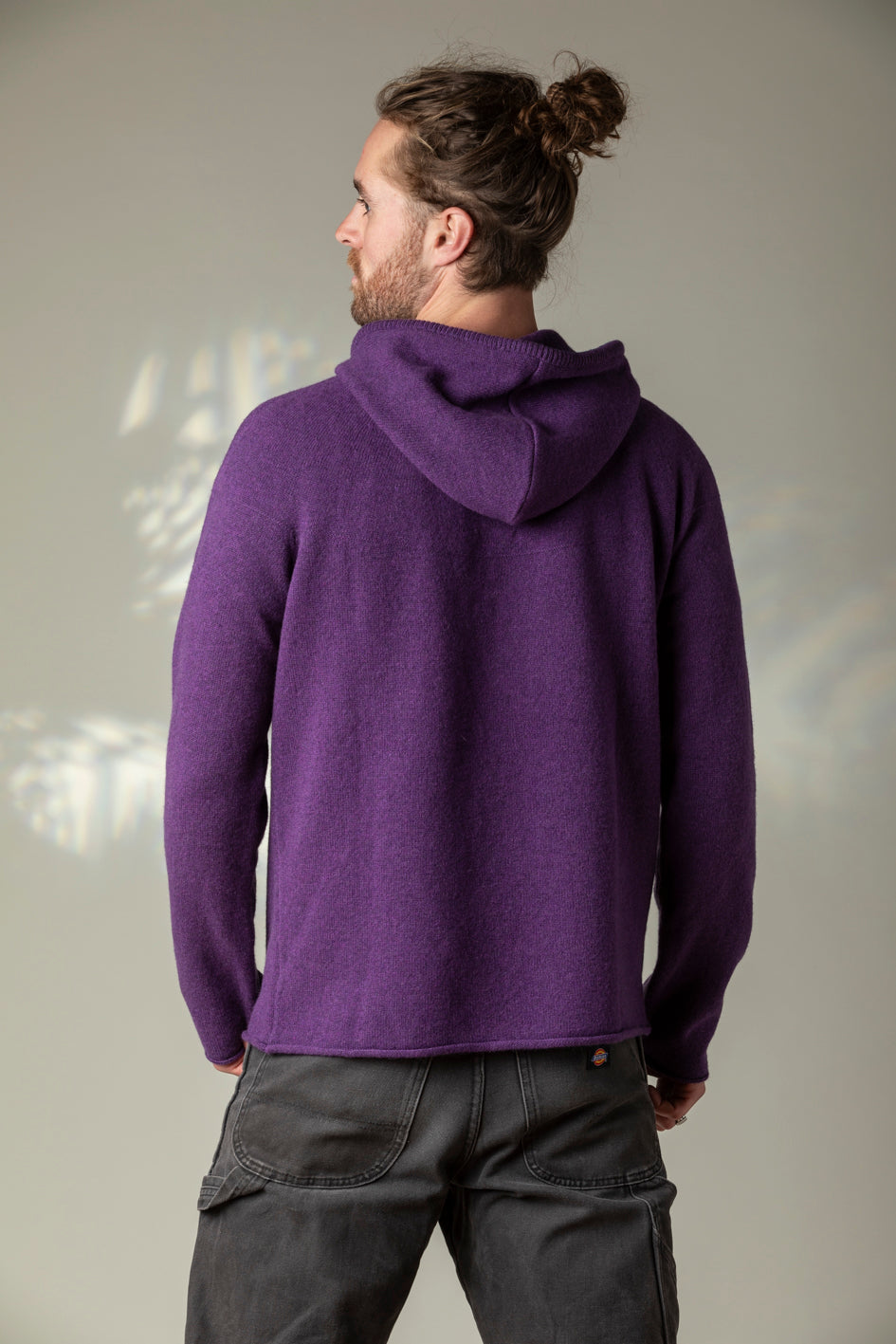 Eribé Pullover Corry Hoody Sweater Aubergine bei Nauli and Stories