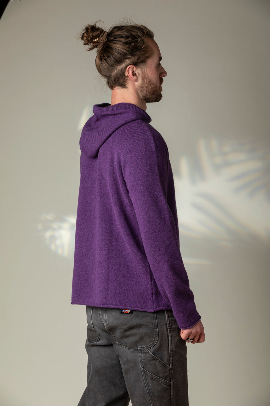 Eribé Pullover Corry Hoody Sweater Aubergine bei Nauli and Stories