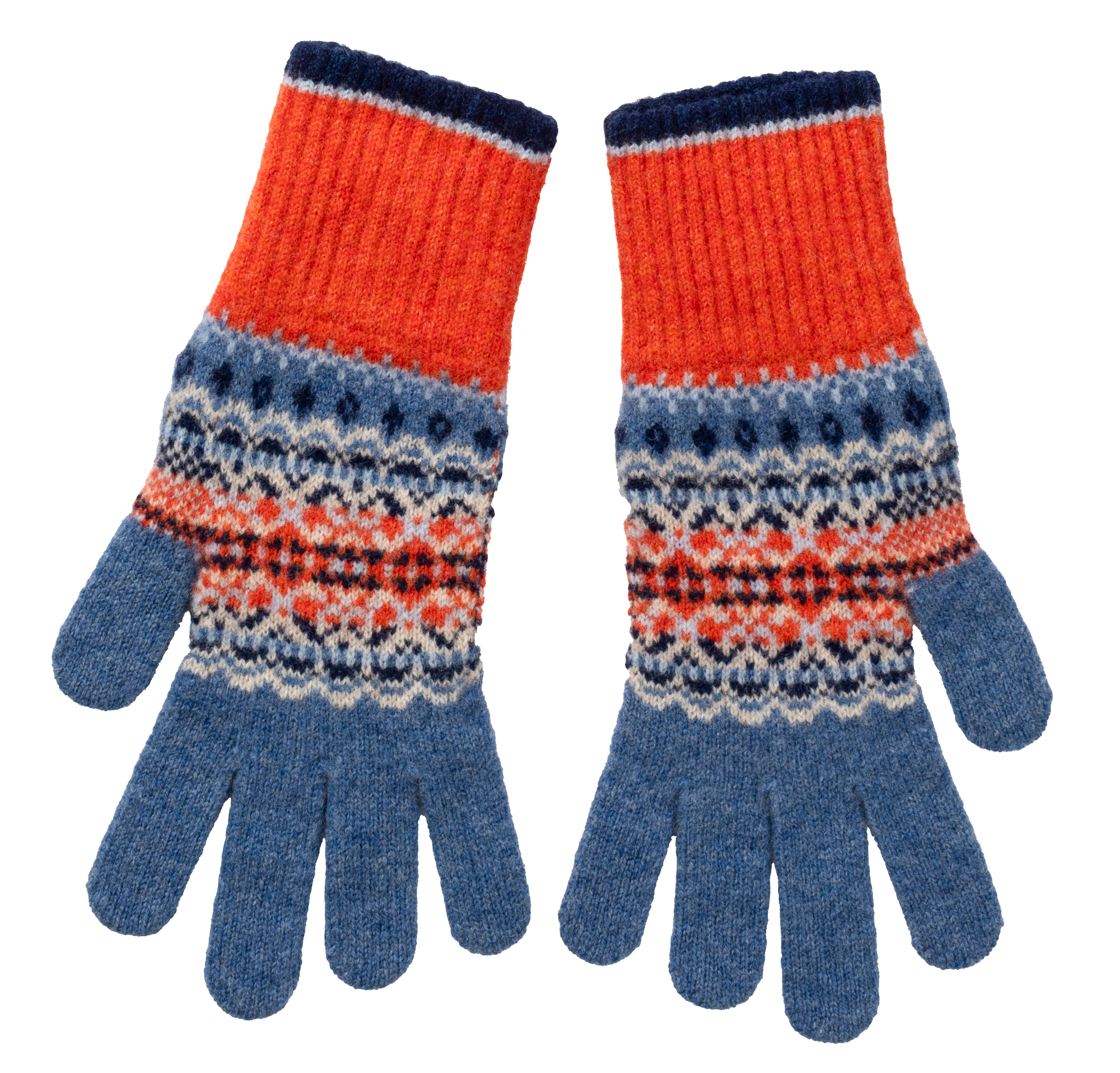 belle handschuhe Alloa Gloves „Blue-Bella“ – Fingerhandschuhe in Rot & Blau von Eribé – Nauli