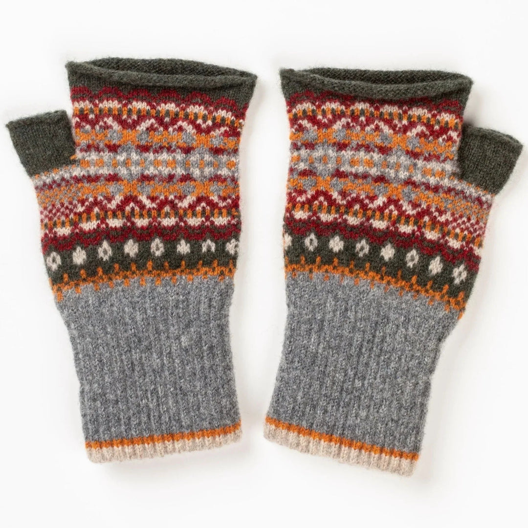 Eribé Handschuhe Handwärmer aus reiner Wolle - Alloa Open Mitt Brack Thorn bei Nauli and Stories