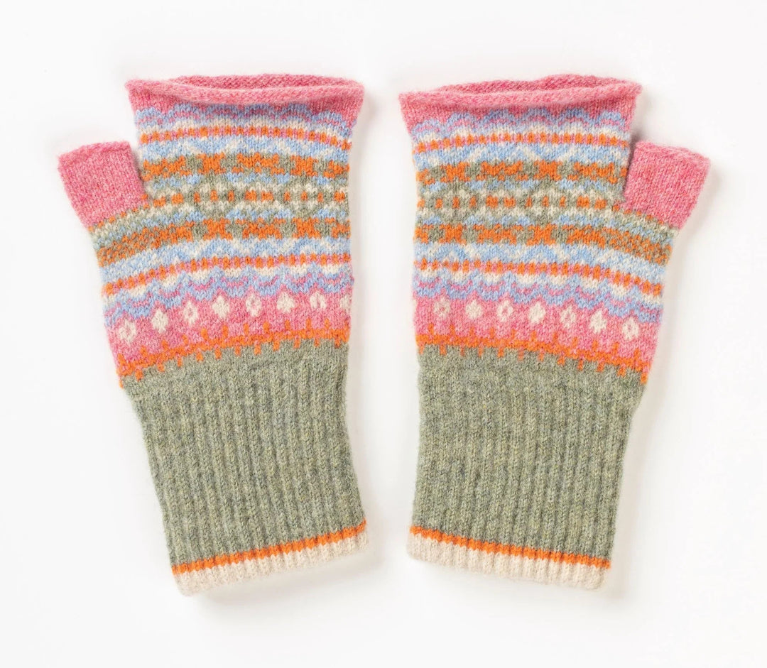 Éribe Handschuhe Handwärmer aus reiner Wolle - Alloa Pink Willow