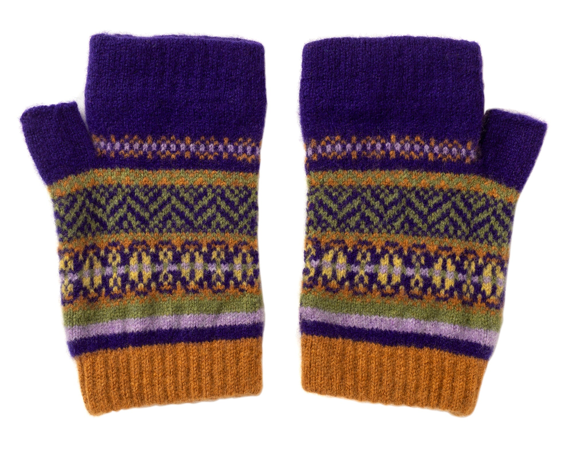 mulberry handschuhe Fingerlose Handschuhe | lila braun