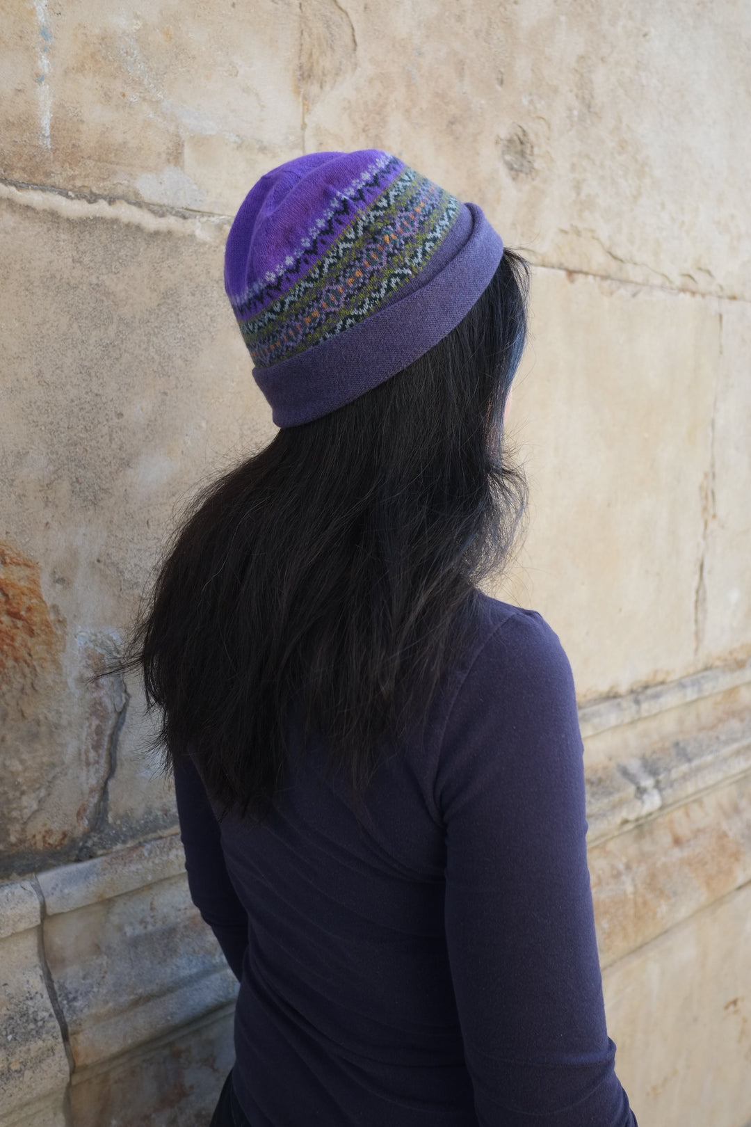 Eribé Mütze Mütze aus reiner Wolle - Alloa Beanie Violetta bei Nauli and Stories