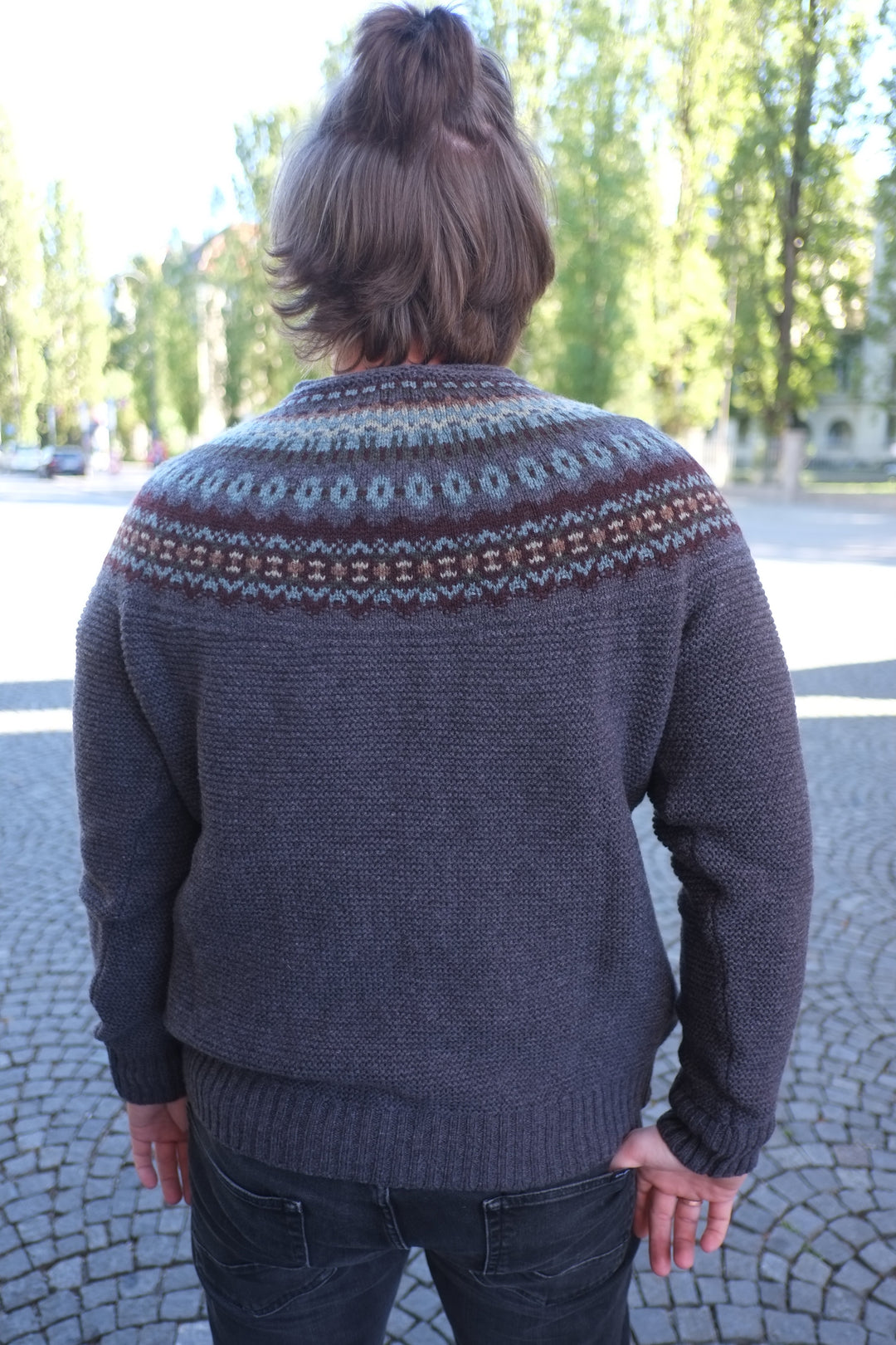 Éribe Pullover Herrenpullover aus reiner Wolle - Stonybrek Sweater Selkie