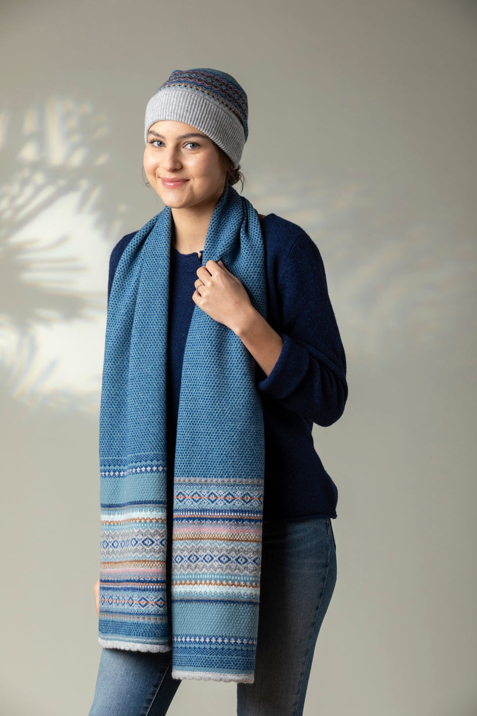 Eribé Schal Schal aus reiner Wolle - Alpine Scarf Dew bei Nauli and Stories