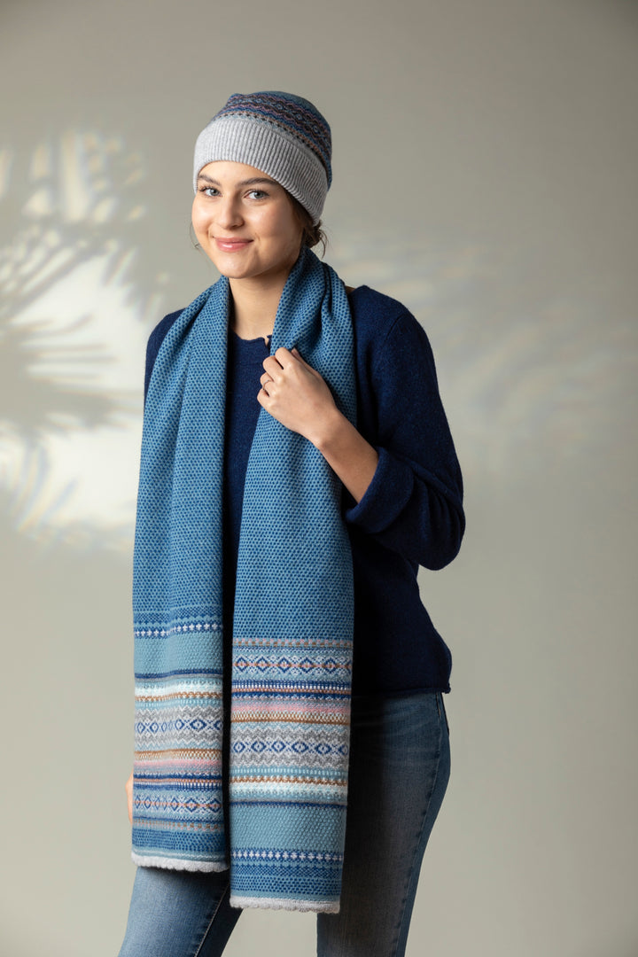 Eribé Schal Schal aus reiner Wolle - Alpine Scarf Dew bei Nauli and Stories