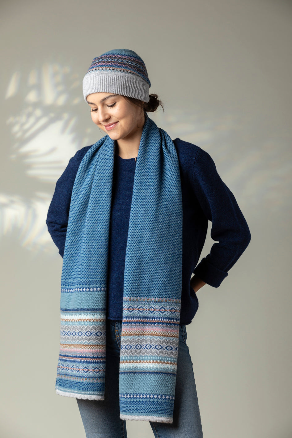 Eribé Schal Schal aus reiner Wolle - Alpine Scarf Dew bei Nauli and Stories