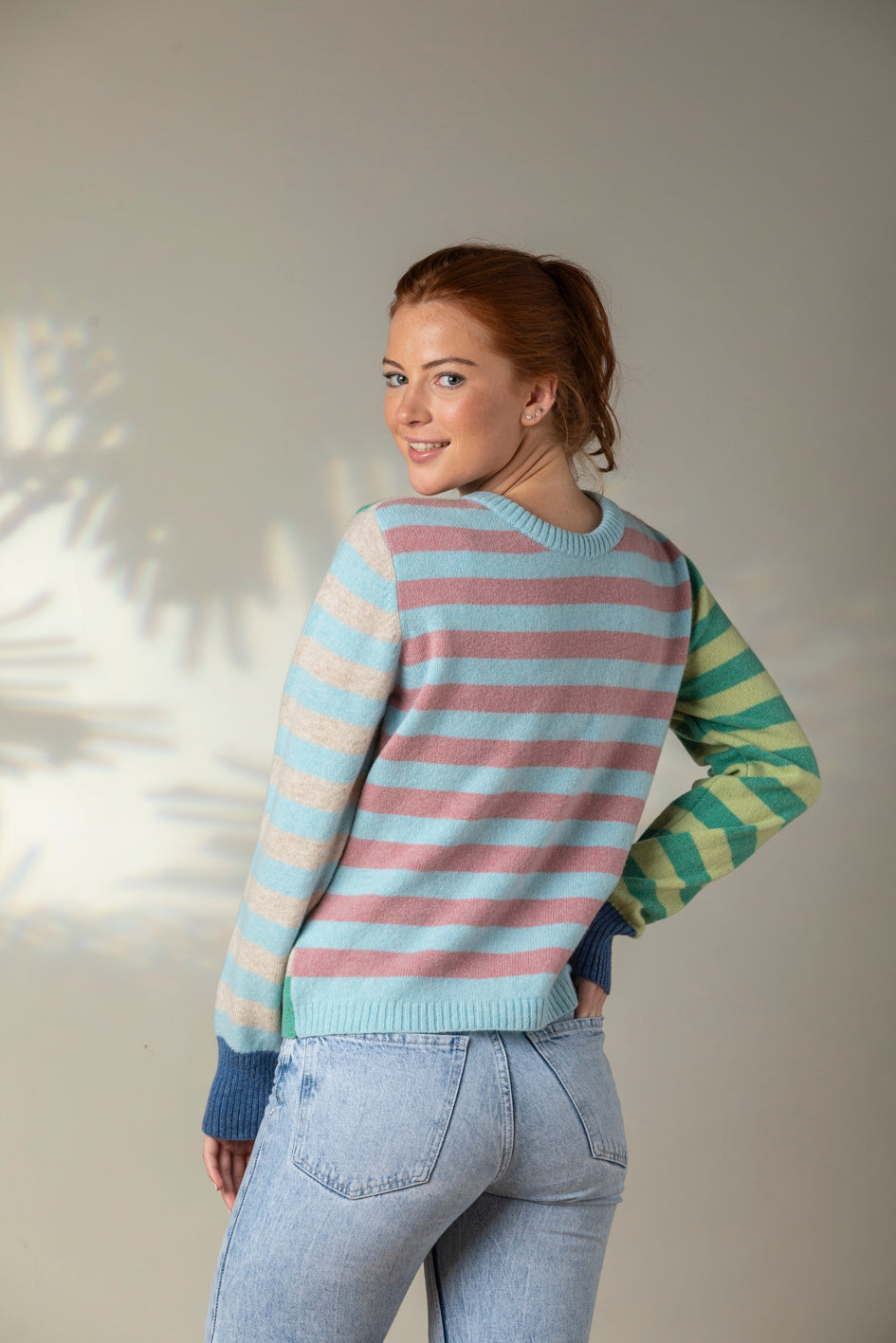Eribé Pullover Stobo Stripe Sweater (reversible) Calamine bei Nauli and Stories