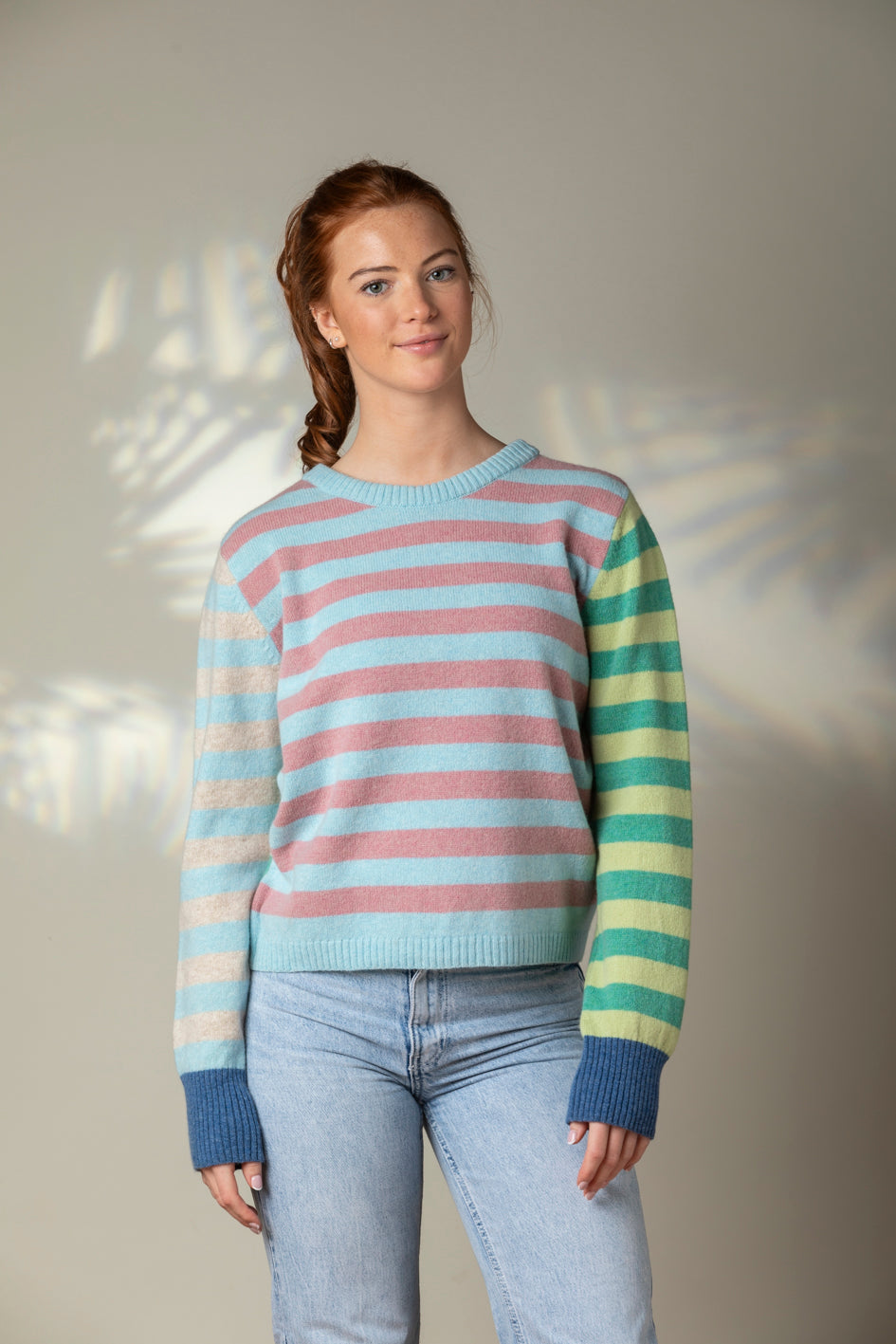 Eribé Pullover Stobo Stripe Sweater (reversible) Calamine bei Nauli and Stories