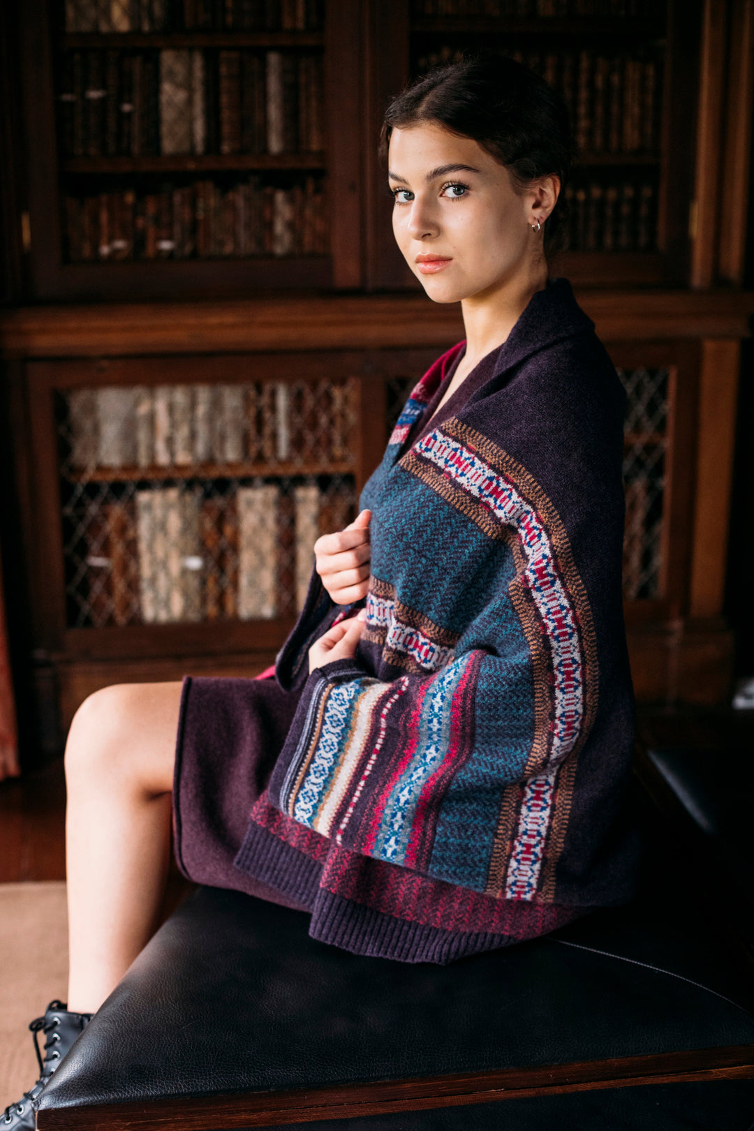 Eribé Strickjacke Jacke Blanket Montrose -  onesize - Bramble bei Nauli and Stories