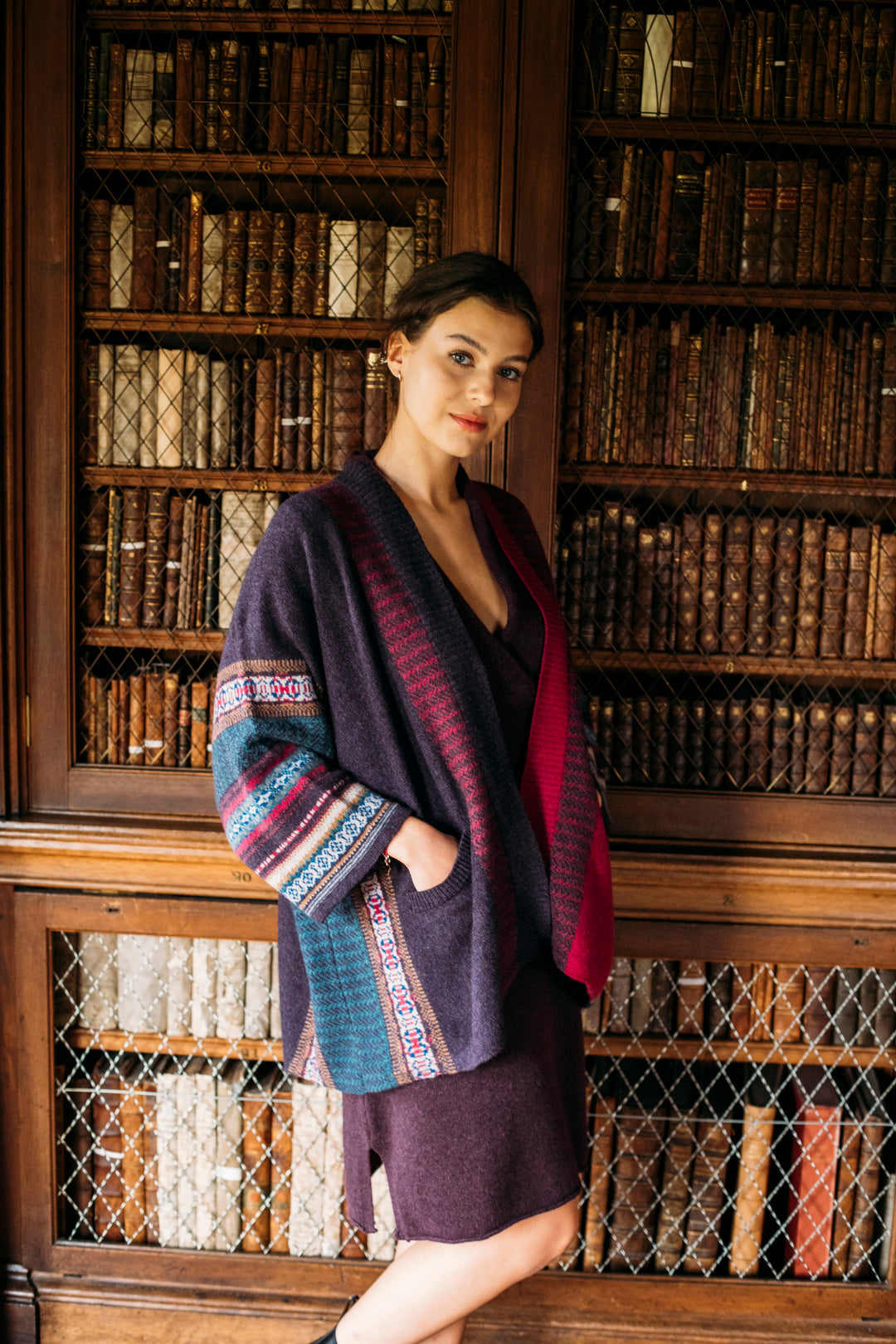 Eribé Strickjacke Jacke Blanket Montrose -  onesize - Bramble bei Nauli and Stories