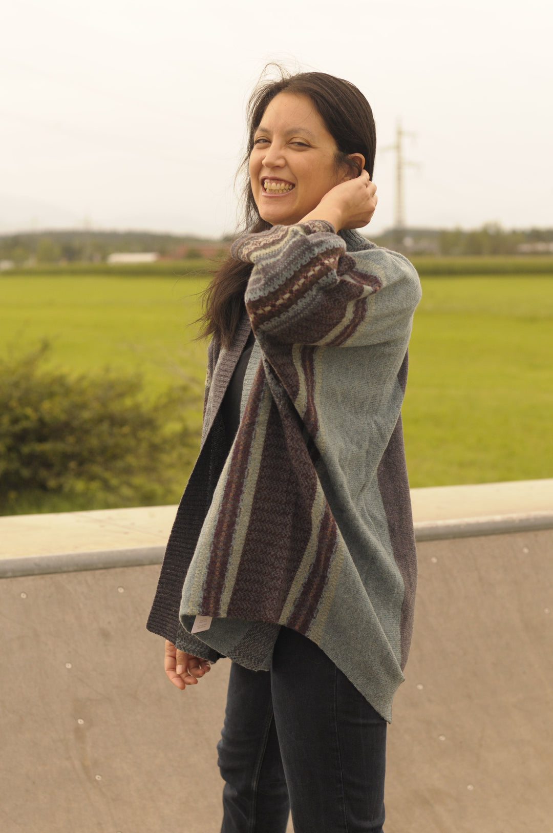 Eribé Strickjacke Jacke Blanket Montrose -  onesize - Selkie bei Nauli and Stories