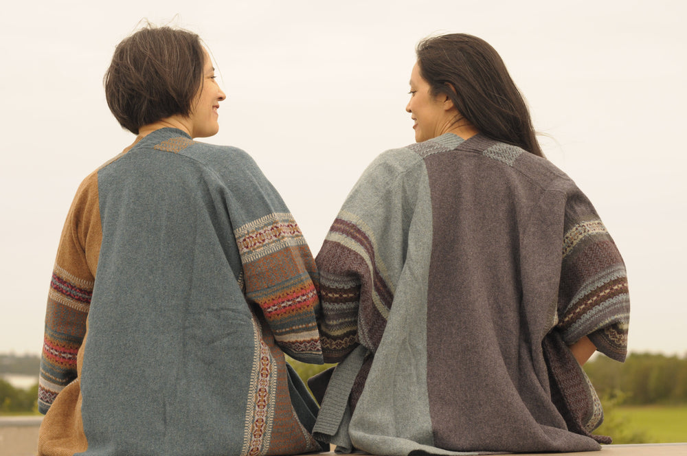 Eribé Strickjacke Jacke Blanket Montrose -  onesize - Selkie bei Nauli and Stories