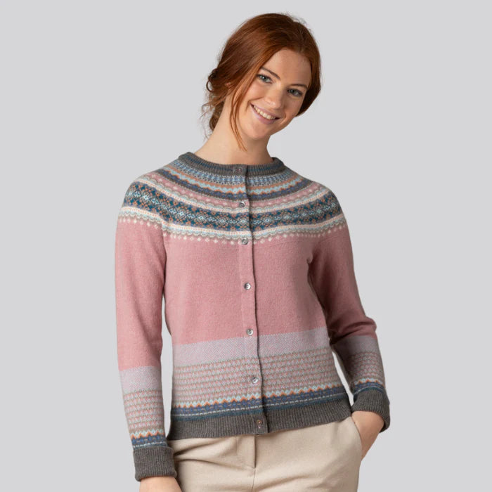 Eribé Strickjacke Strickjacke rosa - Alpine Cardigan Vintage Pink bei Nauli and Stories